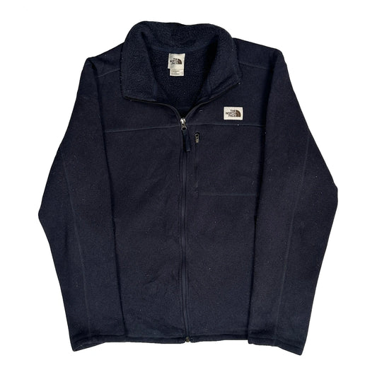 Vintage The North Face Fleece Jacket - Large Black Polyester
