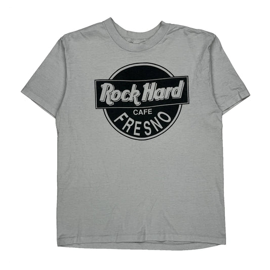 Rock Hard Cafe Fresno Murina T-Shirt - Large Grey Cotton Blend