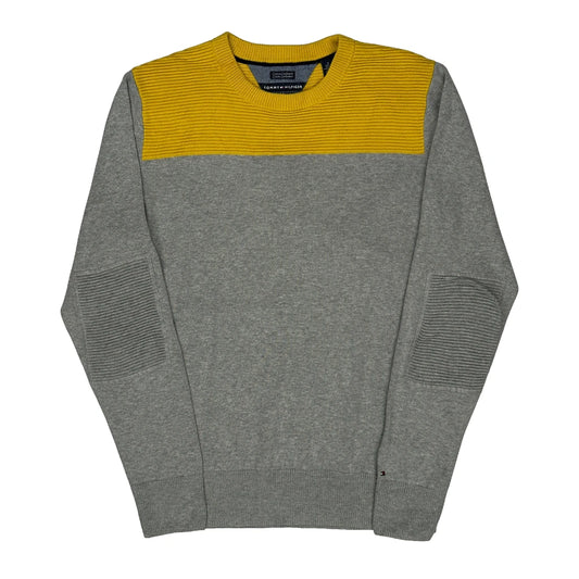 Vintage Tommy Hilfiger Jumper - Medium Yellow Cotton