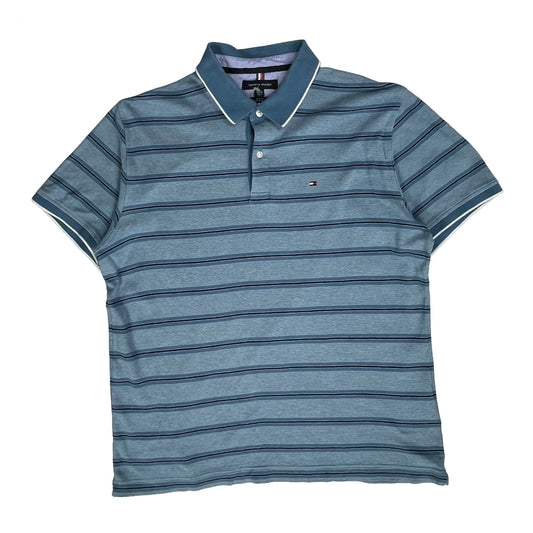 Tommy Hilfiger Slim Fit Polo Shirt - XL Blue Cotton