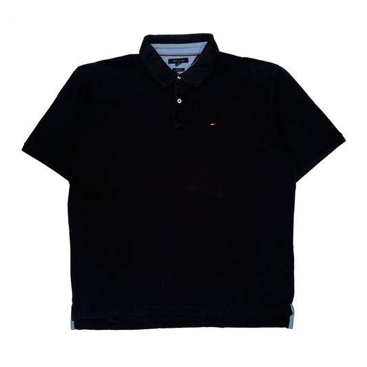 Tommy Hilfiger Polo Shirt - 2XL Black Cotton