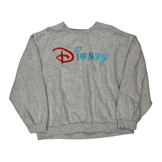 Mickey & Co. Cartoon Sweatshirt - 3XL Grey Cotton