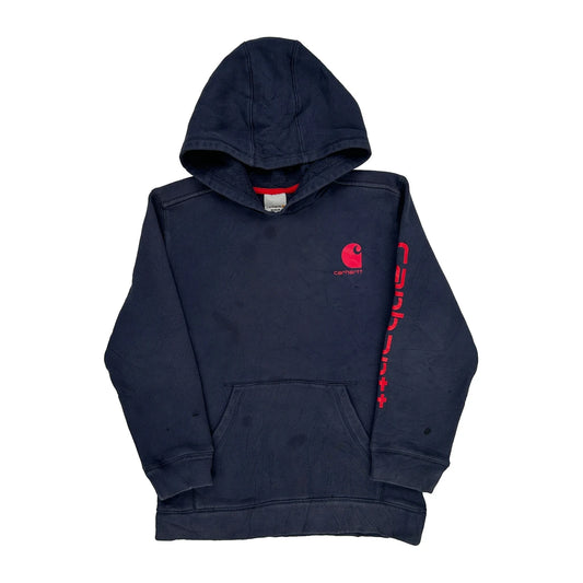 Age 10-12 Carhartt Hoodie - Medium Navy Cotton