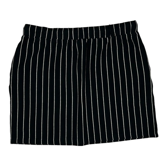 Vintage Stussy Striped Shorts - Large Black Cotton