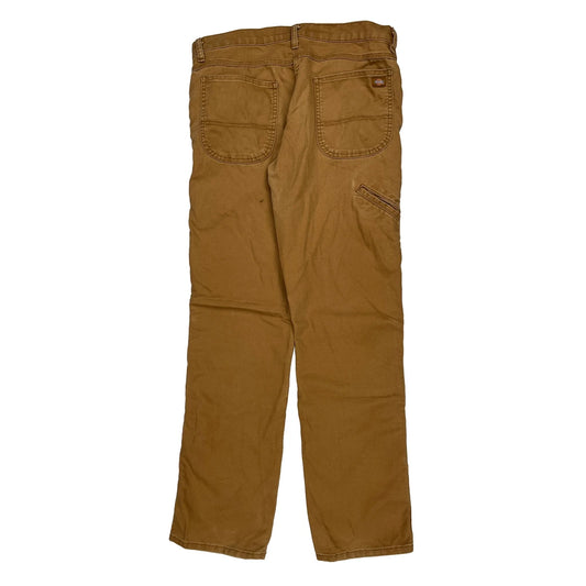 Dickies Carpenter Trousers - 33W 34L Brown Cotton