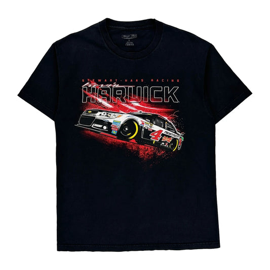Kervin Harwick Stewart Haas Nascar T-Shirt - Large Black Cotton