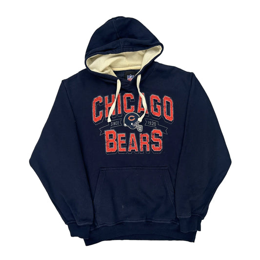 Chicago Bears Nfl Hoodie - Large Navy Cotton