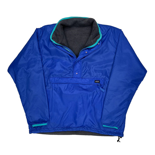 Vintage Made In USA Patagonia Anorak - Large Blue Nylon