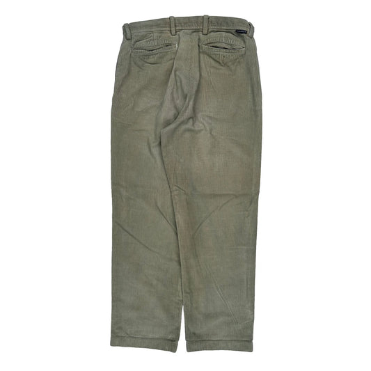 Nautica Cord Trousers - 33″ Waist Green Cotton