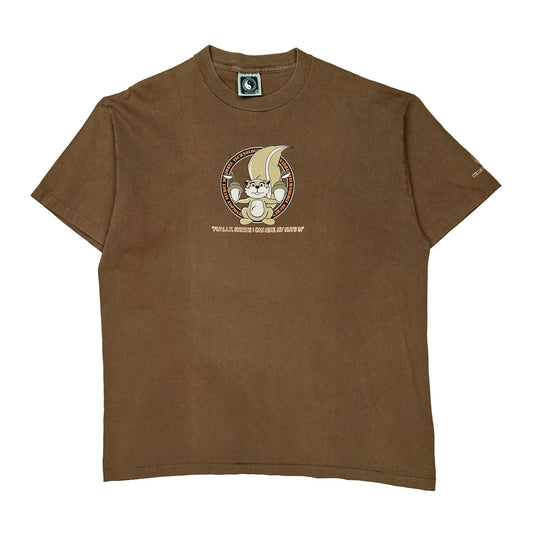 Hawaii Unbranded Cartoon T-Shirt - XL Brown Cotton