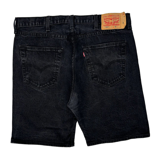 Levis Denim Shorts - 38W 9L Black Denim