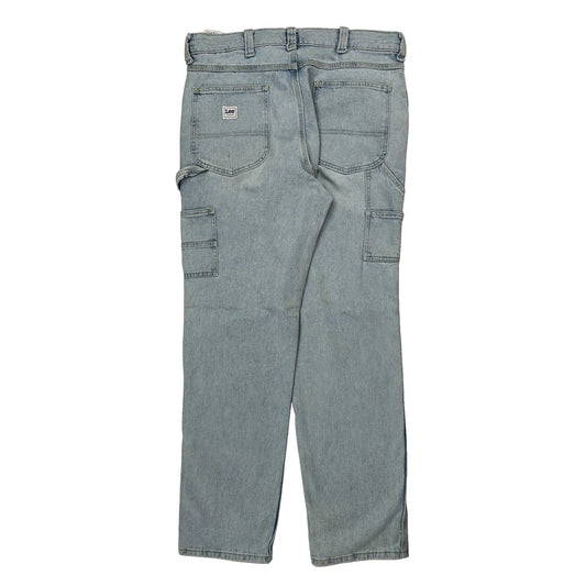 Lee Carpenter Jeans - 35W 34L Light Wash Cotton