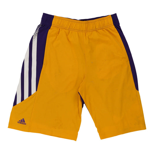 Vintage yellow Los Angeles Lakers Adidas Sport Shorts - mens medium