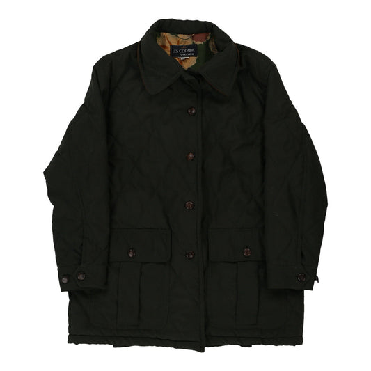 Vintage khaki Les Copains Coat - womens x-large