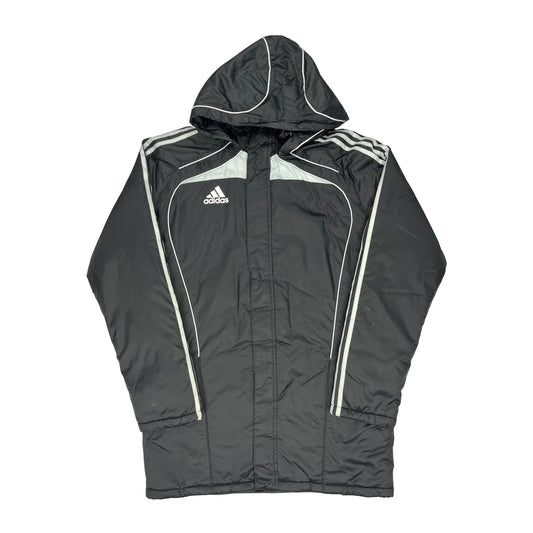 Vintage Adidas Puffer - Medium Black Polyester