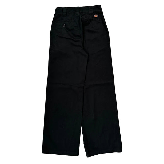 Dickies Trousers - 25W UK 8 Black Cotton Blend
