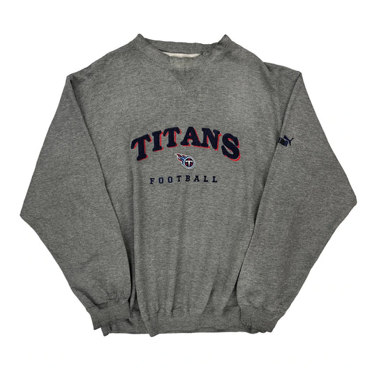 Titans Puma Football Sweatshirt - XL Grey Cotton