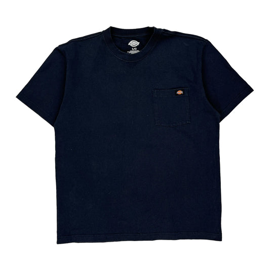 Dickies T-Shirt - Large Navy Cotton