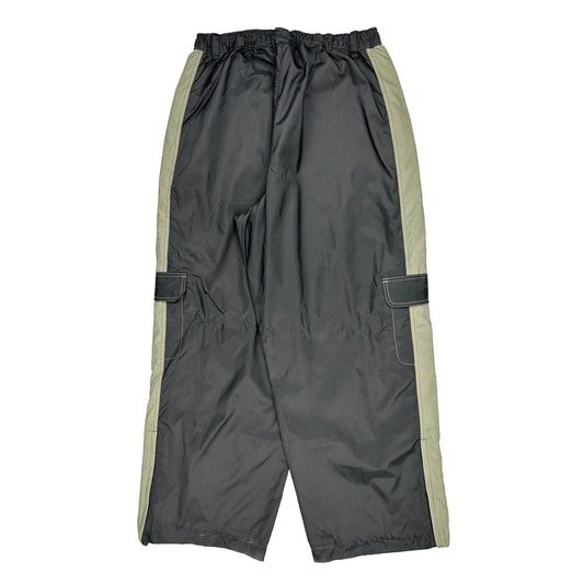 Nike Wide Leg Tracksuit - XL Black Nylon