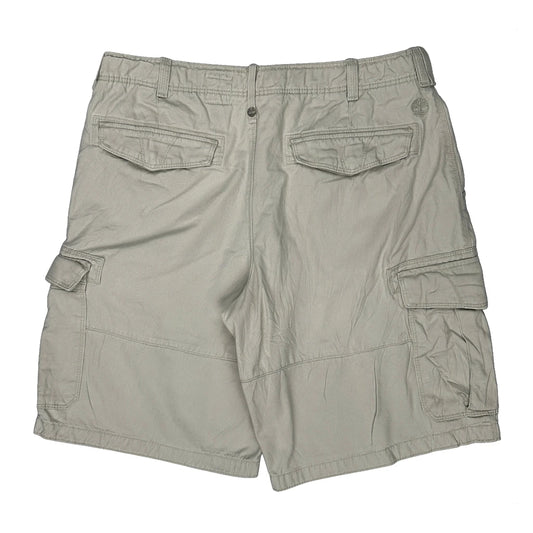 Timberland Cargo Shorts - 36W 10L Beige Cotton
