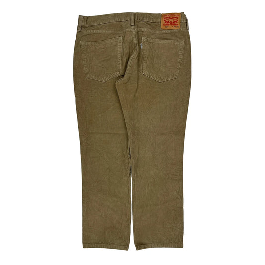 Levis Cord Trousers - 36″ Waist Brown Cotton