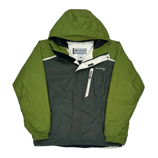 Vintage Columbia Ski Jacket - Large Green Polyester