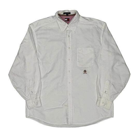 Tommy Hilfiger Shirt - Large White Cotton