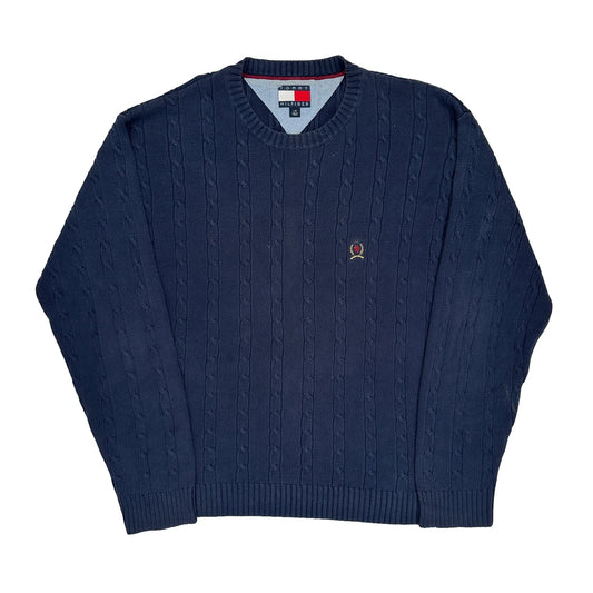 Tommy Hilfiger Jumper - Large Navy Cotton