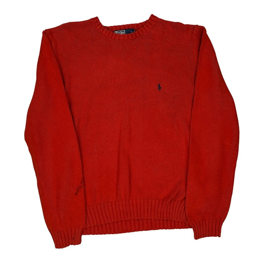 Polo By Ralph Lauren Jumper - XL Red Cotton