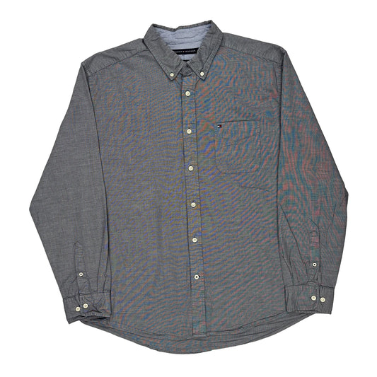 Classic Fit Tommy Hilfiger Shirt - XL Grey Cotton