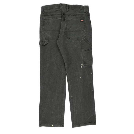 Dickies Carpenter Trousers - 34W 31L Black Cotton