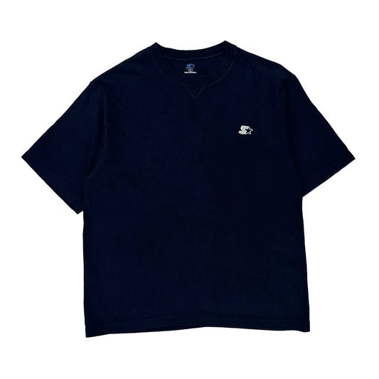 Starter T-Shirt - Large Navy Cotton