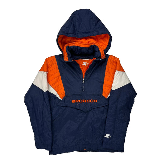 Broncos Starter Graphic Anorak - Medium Navy Nylon