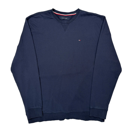 Vintage Tommy Hilfiger Sweatshirt - XL Navy Cotton