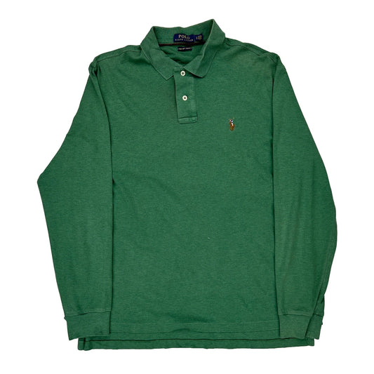 Polo By Ralph Lauren Polo Shirt - Large Green Cotton