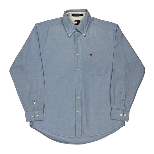 Tommy Hilfiger Shirt - Large Blue Cotton