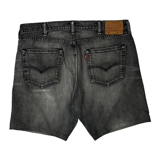 Vintage Levis Denim Shorts - 36W 7L Grey Cotton
