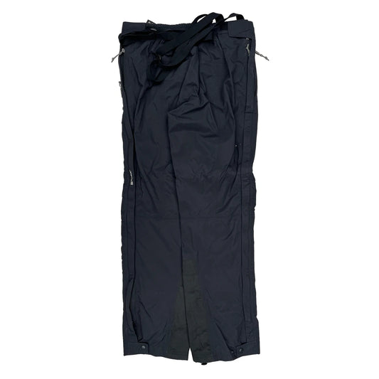 Vintage Mountain Hard Wear Long Ski Trousers - Large Black Nylon