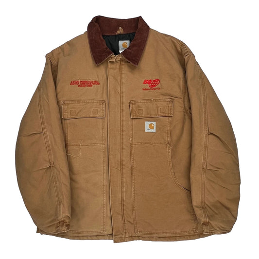 Isca Racing Carhartt Jacket - Large Brown Cotton