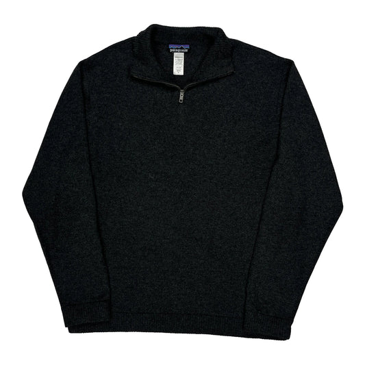 Vintage Patagonia Fleece - XL Black Wool Blend