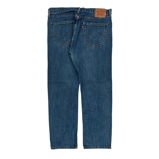 505 Levis Jeans - 36W 32L Blue Cotton