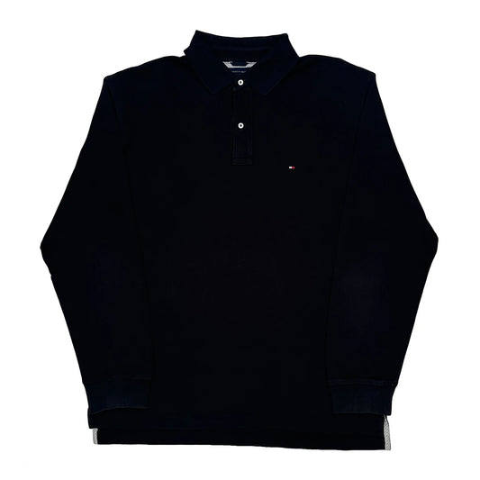 Tommy Hilfiger Polo Shirt - XL Black Cotton