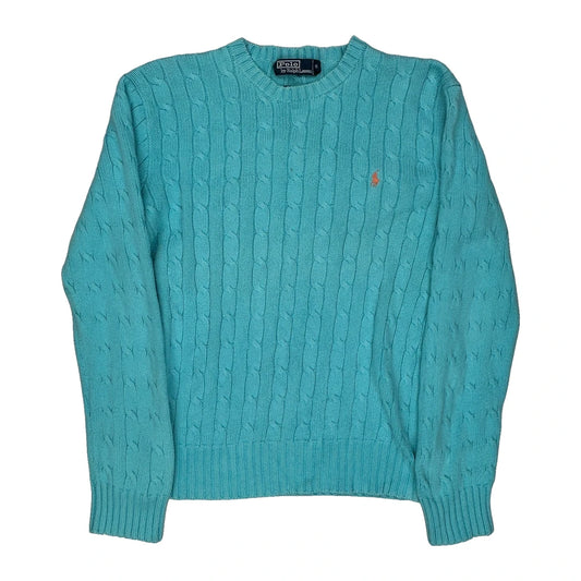 Polo By Ralph Lauren Jumper - Medium Blue Cotton