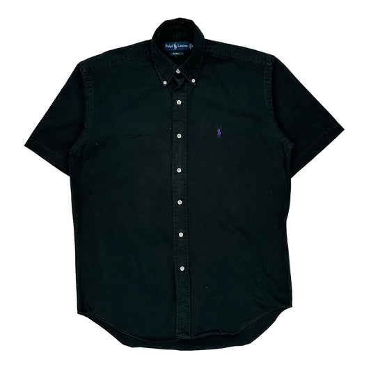 Blake Ralph Lauren Short Sleeve Shirt - Small Black Cotton