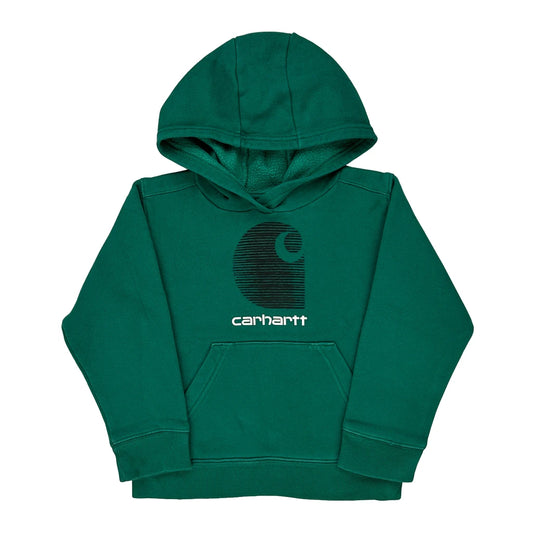 Age 5 Carhartt Hoodie - Small Green Cotton Blend