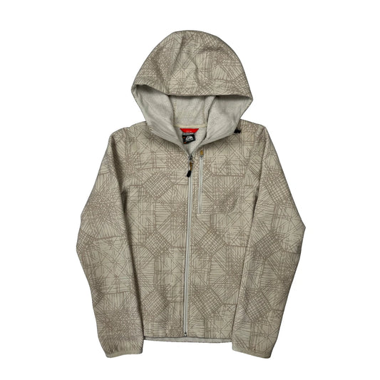 Vintage Nike Acg Fleece Jacket - Small Beige Polyester
