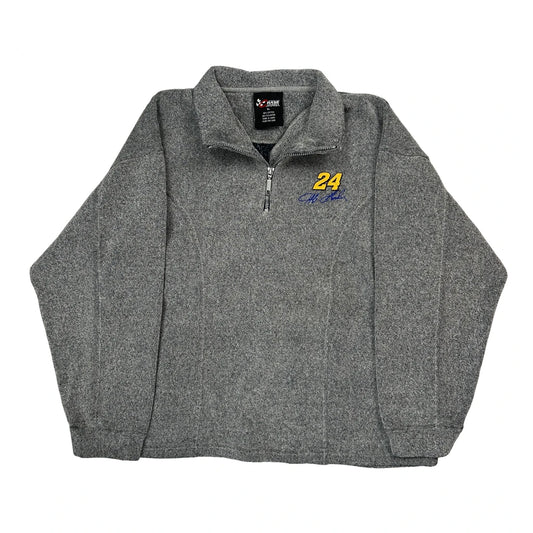 24 Chase Authentics Nascar Fleece - XL Grey Cotton Blend