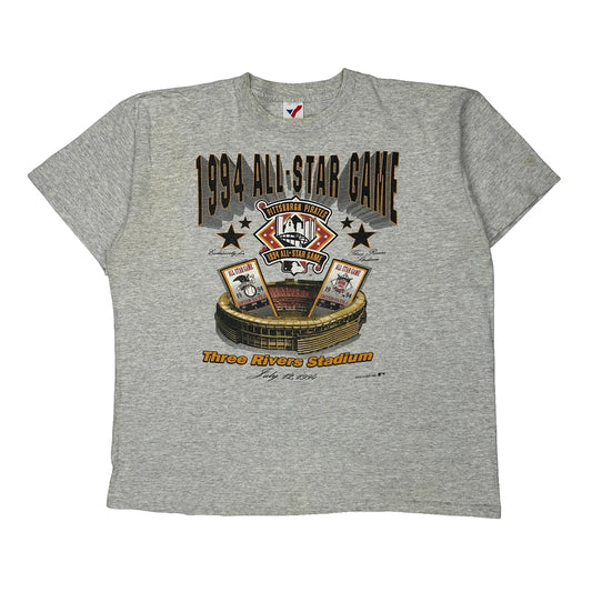 1994 All-Star Game Artex Graphic T-Shirt - XL Grey Cotton