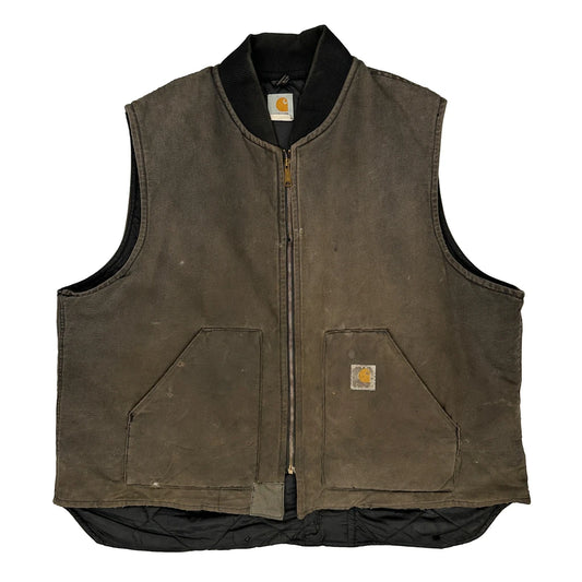 Vintage Carhartt Gilet - 2XL Brown Cotton