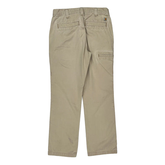 Carhartt Trousers - 30W 30L Beige Cotton